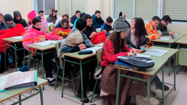 Calefacción en escuelas en chile
