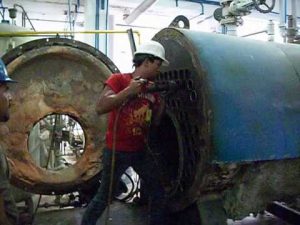 Reparación de boiler industrial