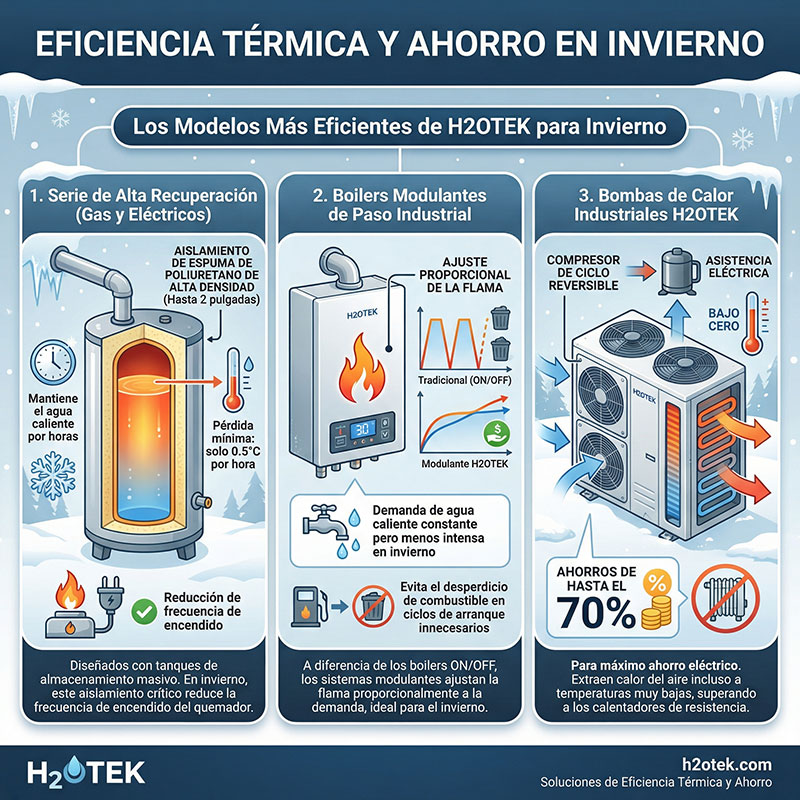 Boilers Industriales H2OTEK: Eficiencia Térmica y Estrategias de Ahorro en Invierno