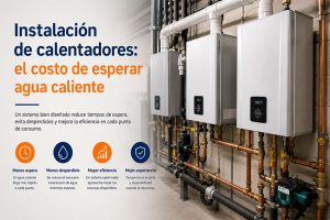 Instalación de calentadores: el costo de esperar agua caliente