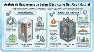Boilers eléctricos vs. boilers de gas en la industria: Análisis de rendimiento y guía de selección.